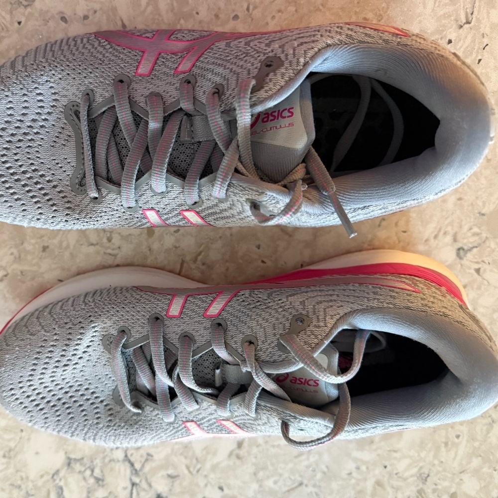 ASICS Women's Athletic Shoes in Gray and Pink